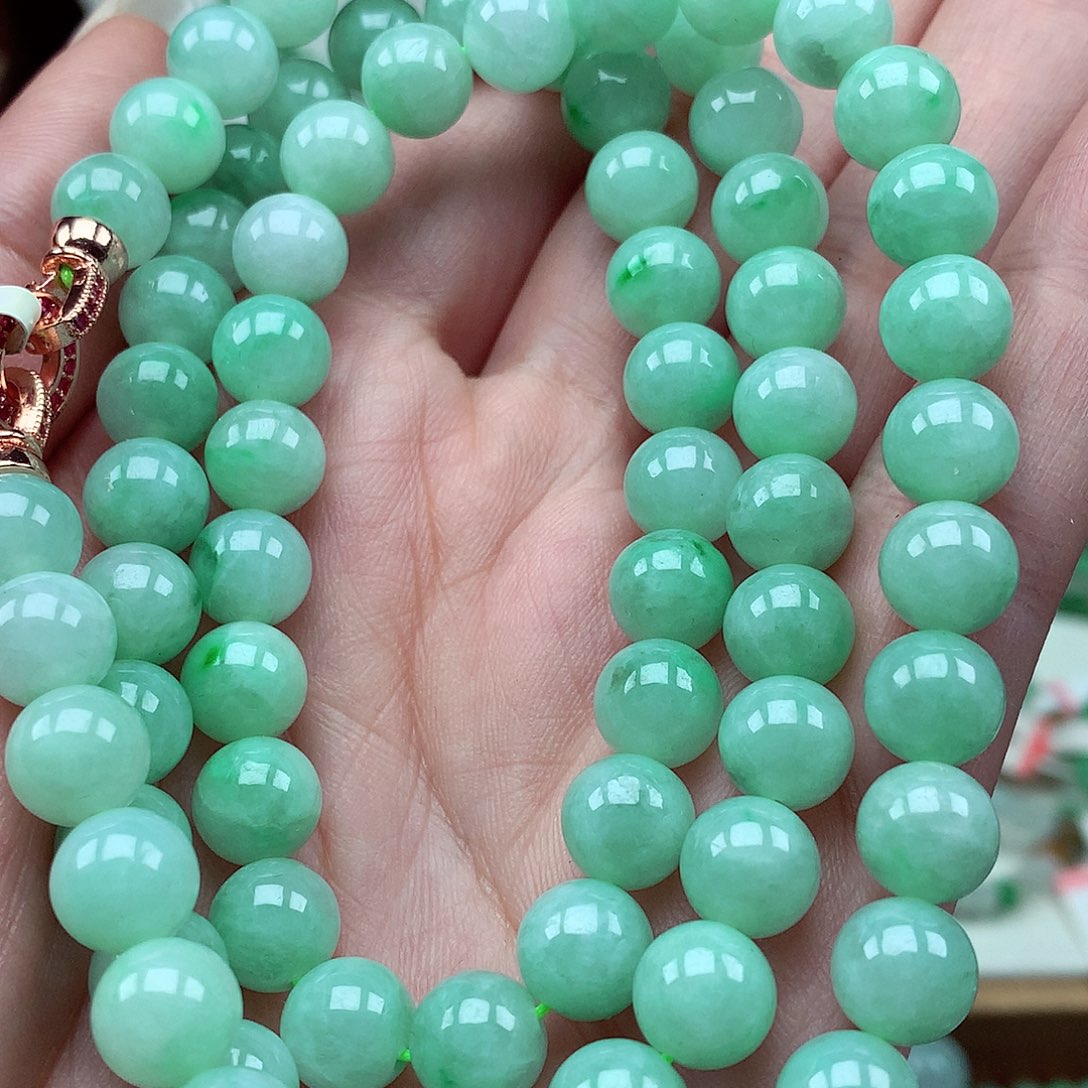 翡翠未镶嵌毛衣链