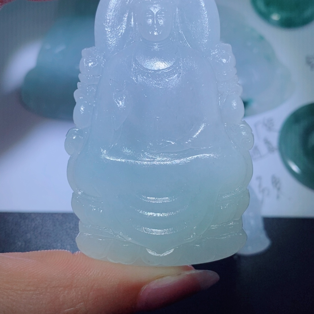 定制翡翠未镶嵌吊坠