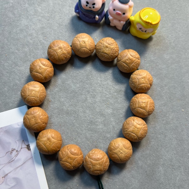 〖F418162〗25年18毫米尼泊尔麒麟眼菩提手串原生态精挑文玩手串