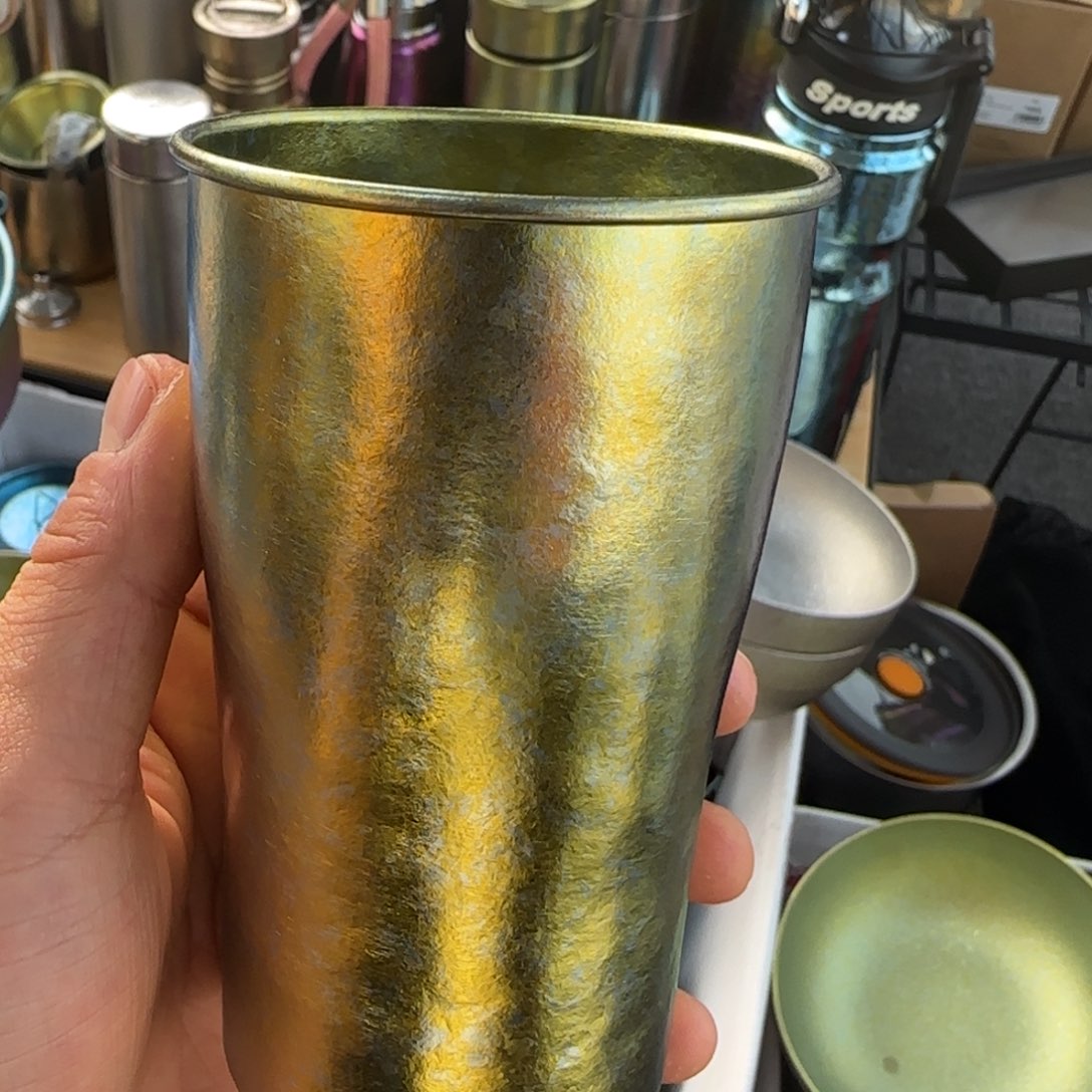 金属一个金色单层啤酒杯微瑕