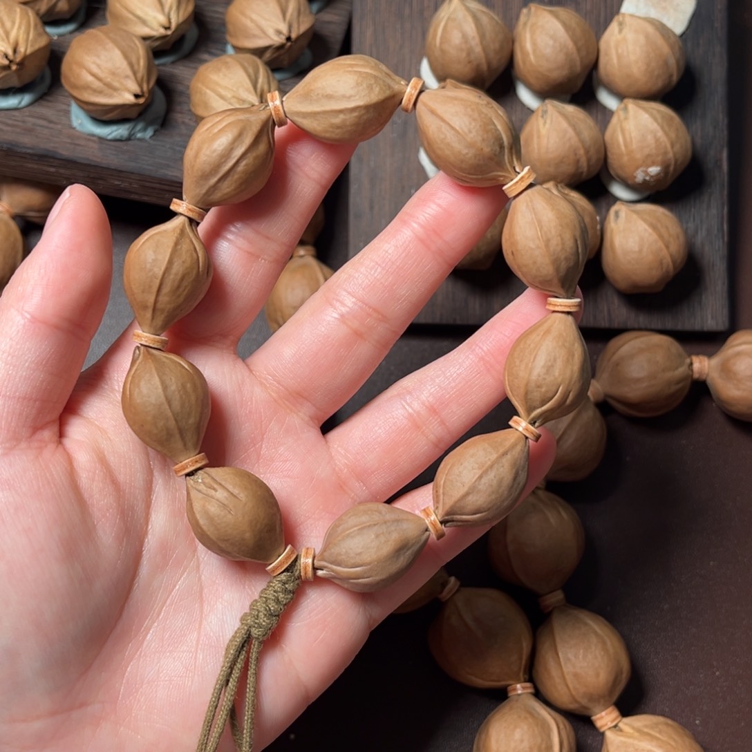 橄榄核手串/手链1522梅林铁三面佛