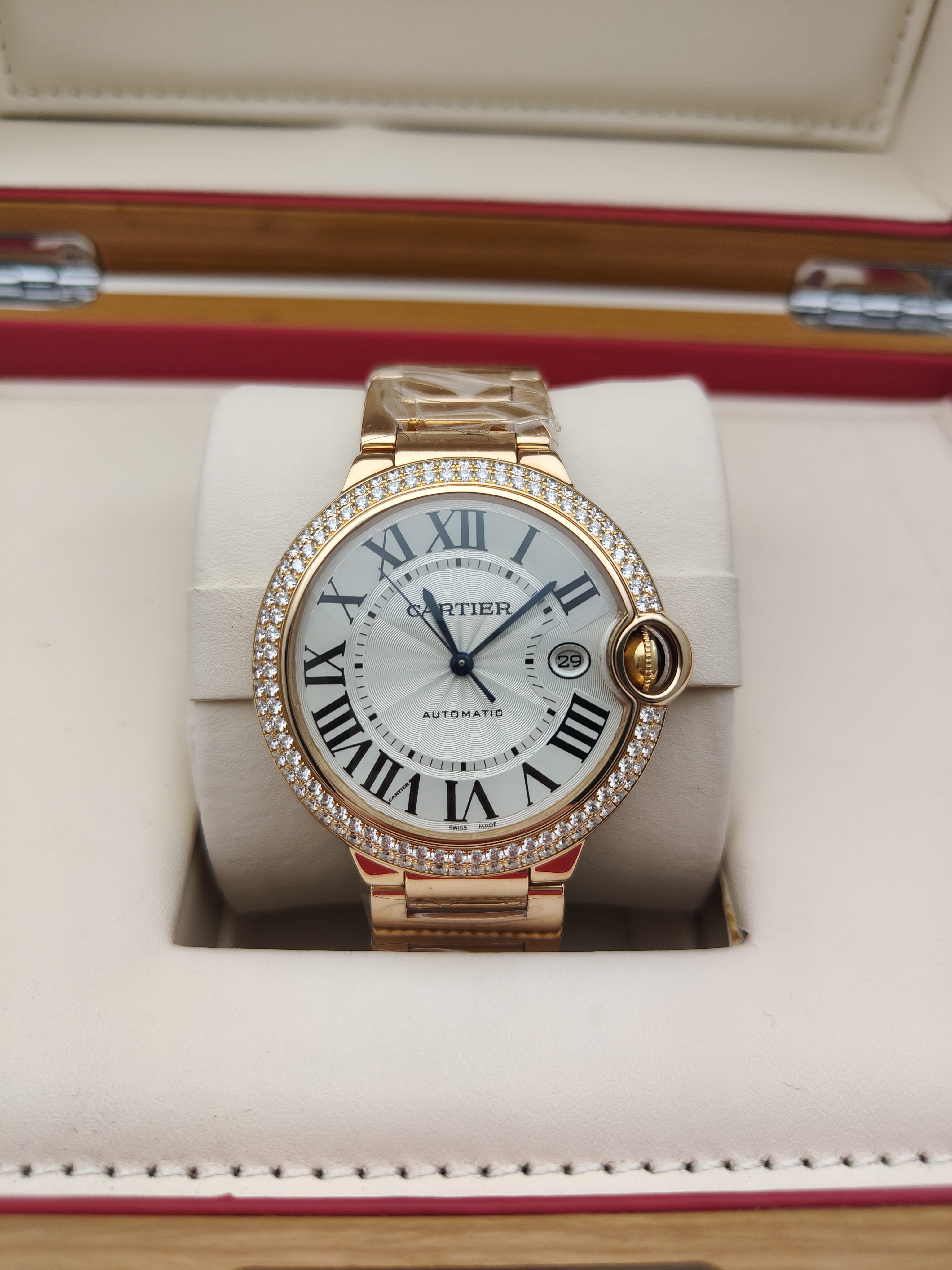 99新 Cartier/卡地亚 【金缘】蓝气球/全套/42mm