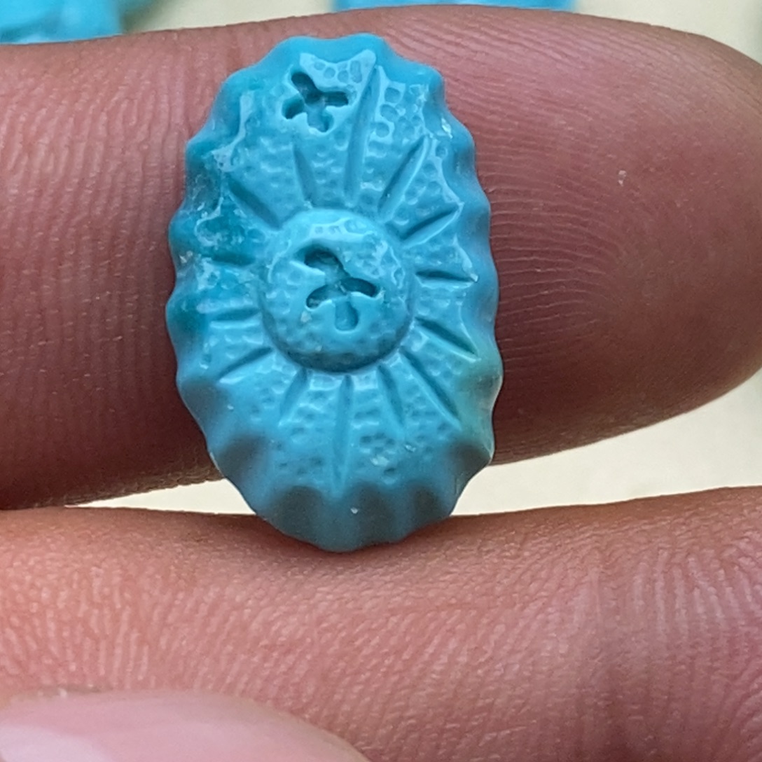 绿松石未镶嵌珠宝半成品