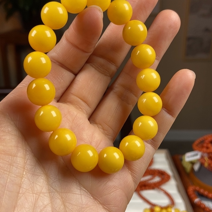琥珀手链未镶嵌蜜蜡手串12