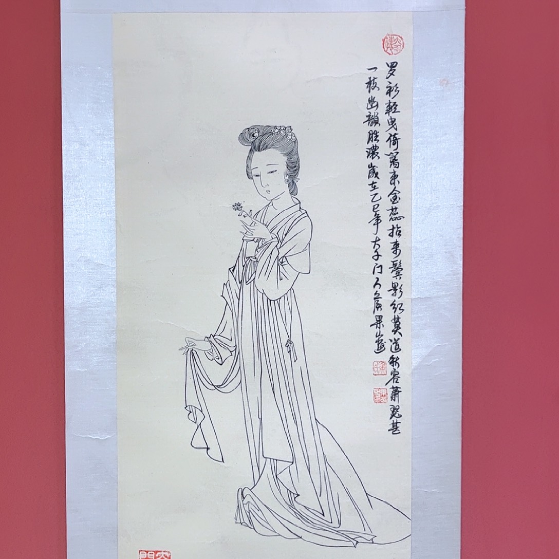 国画侯果山老师亲笔手绘作品朵 