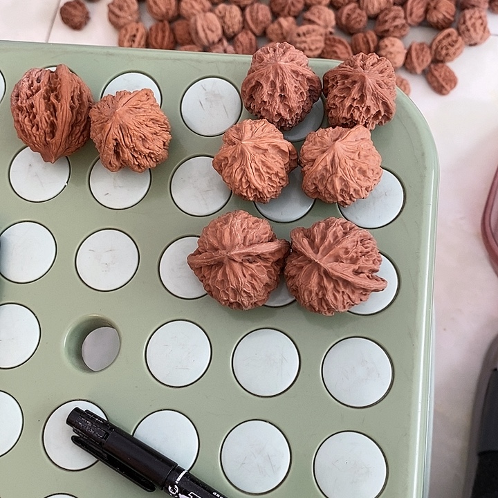 文玩核桃吊坠一组练手漏