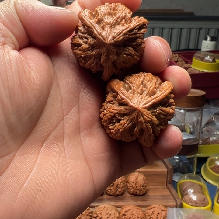 毛***·文玩核桃把件西北将军榜狮子头