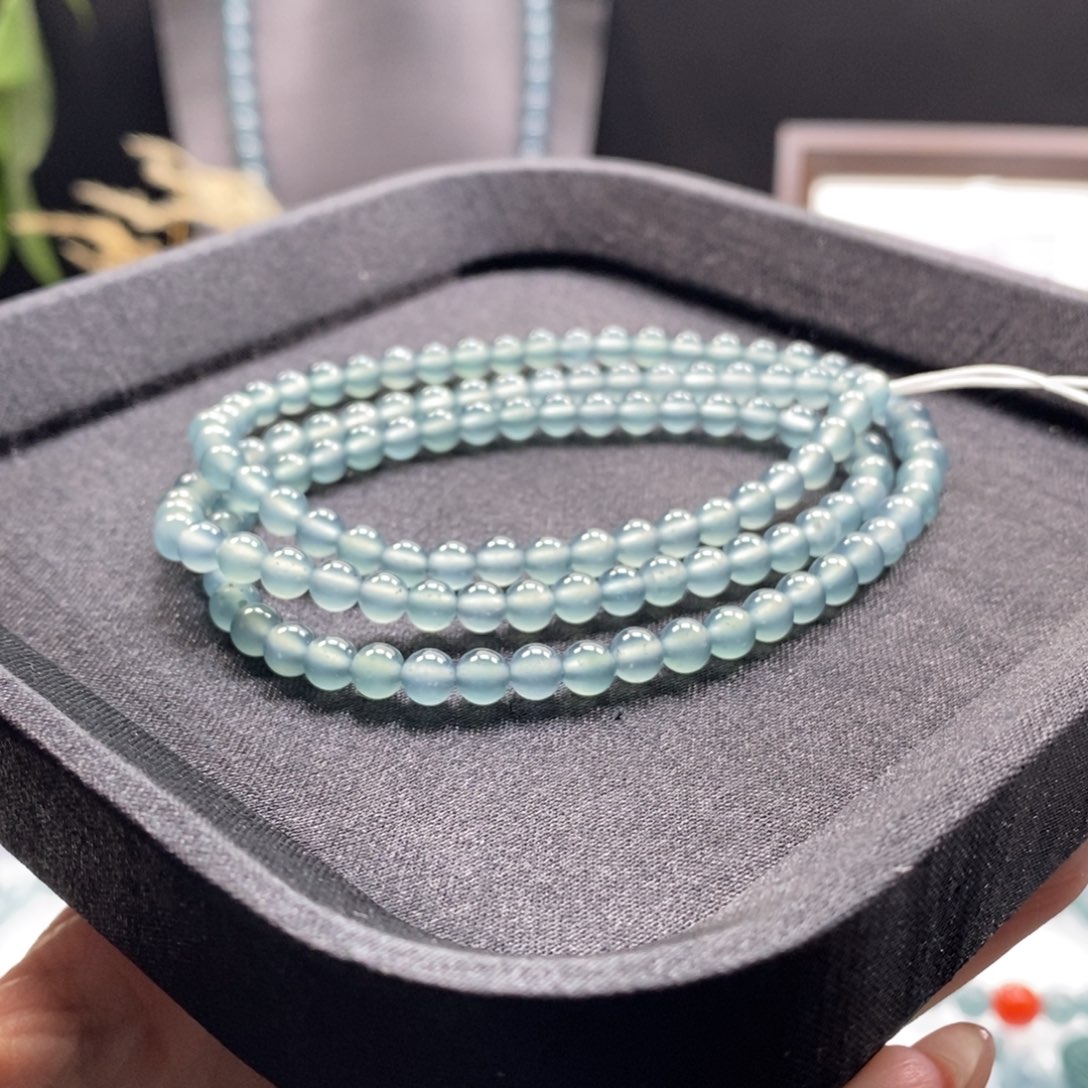 翡翠未镶嵌手链卡5项链