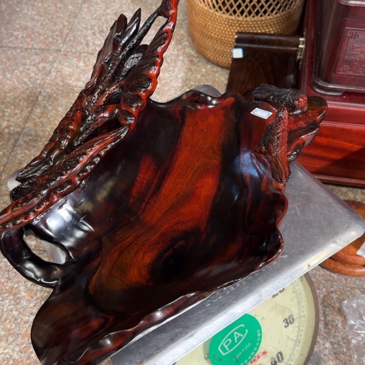 交趾黄檀（大红酸枝）洪*酸枝大果盆46-29