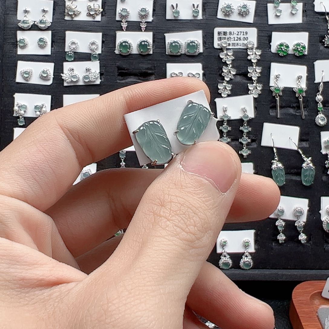 翡翠手链银S925镶嵌天然翡翠