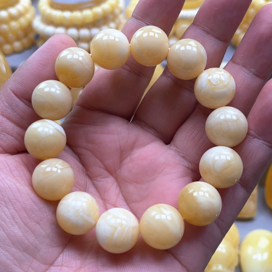 琥珀手链未镶嵌手串