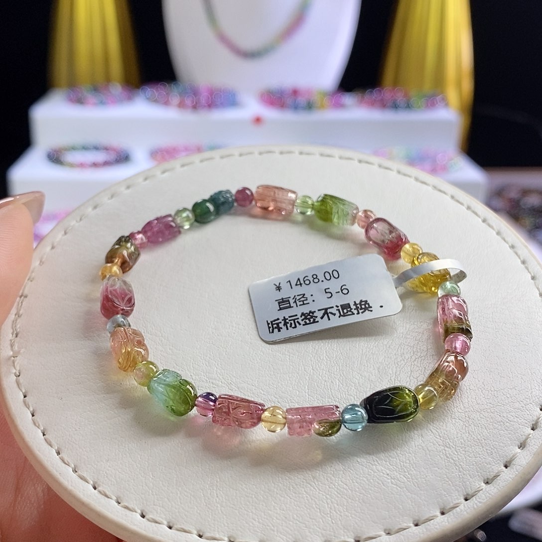 未镶嵌手链碧玺西瓜貔貅