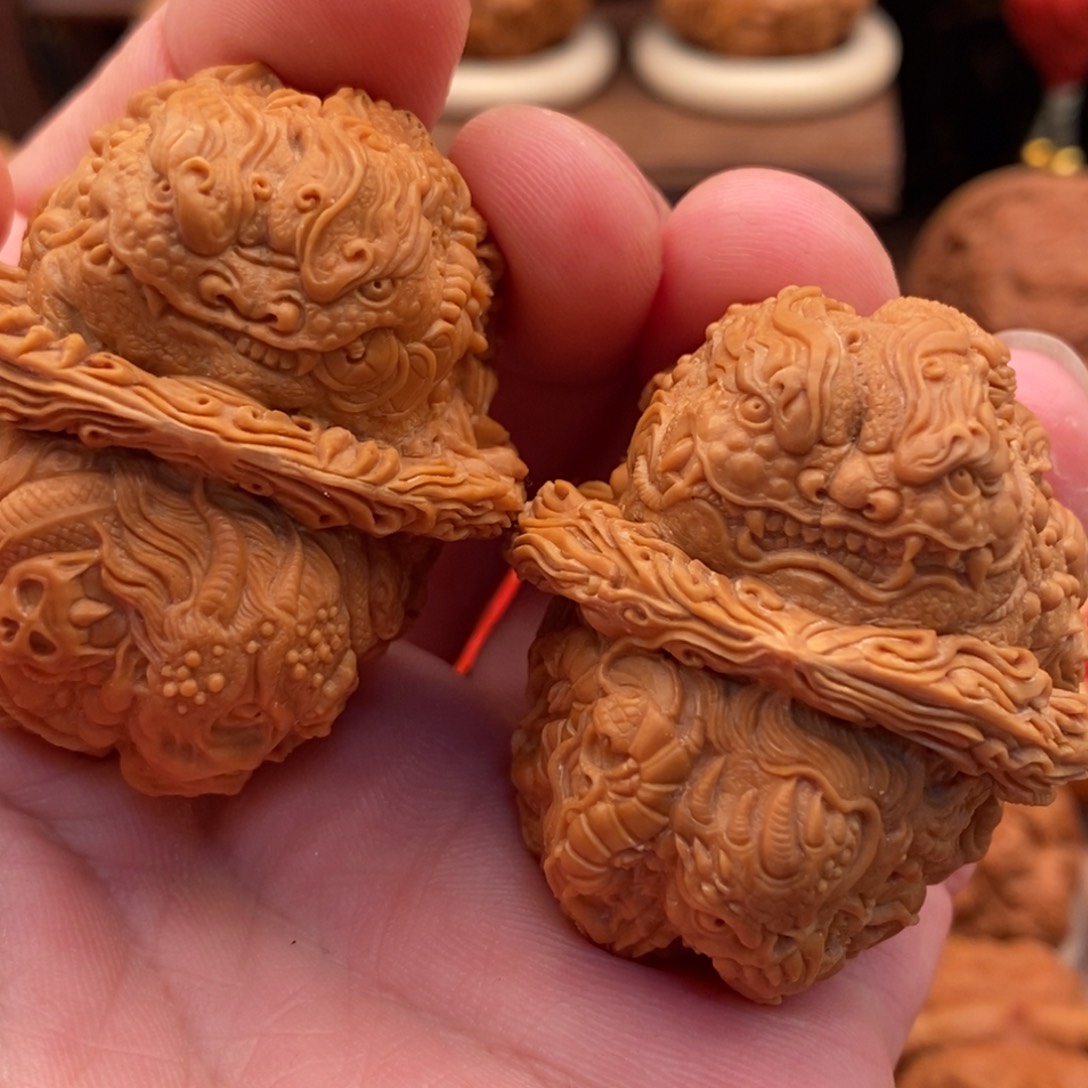 猛***瘦手串/手链核桃五毒恶蟾