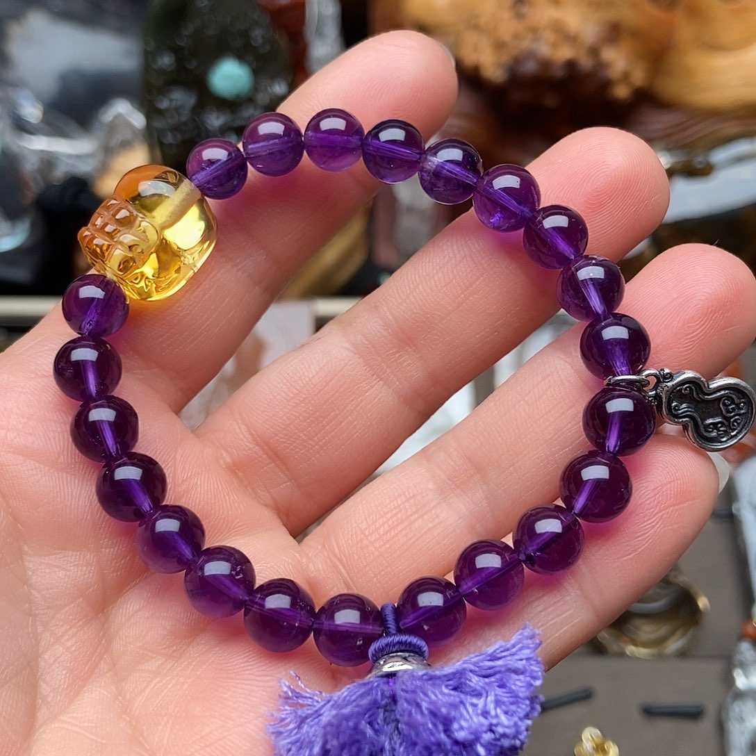 天然水晶手串未镶嵌水晶