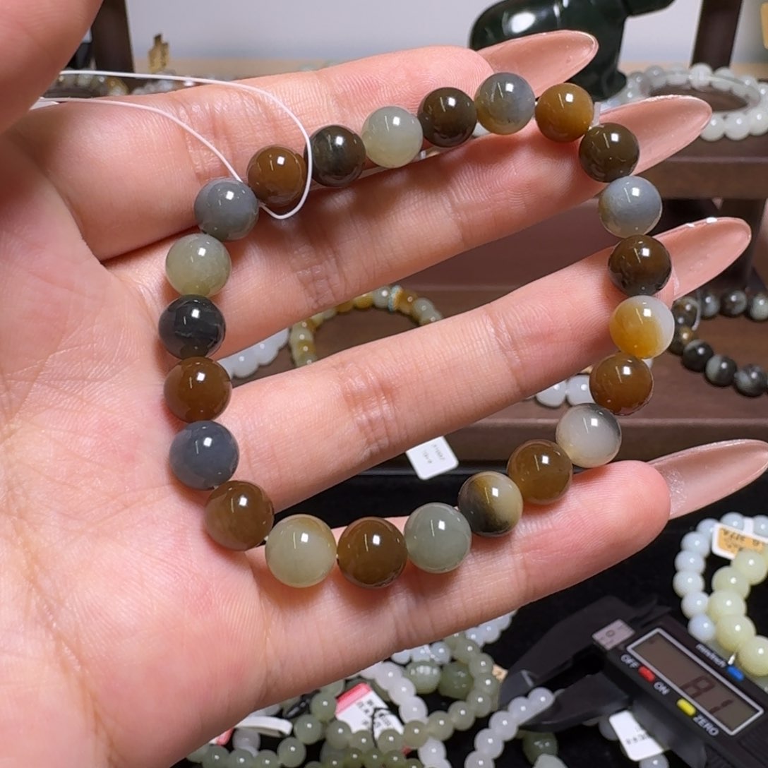 和田玉手串未镶嵌