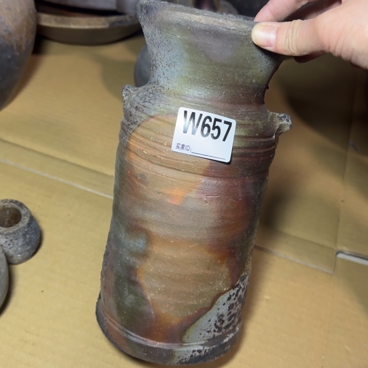 备前烧作品备前烧有伤