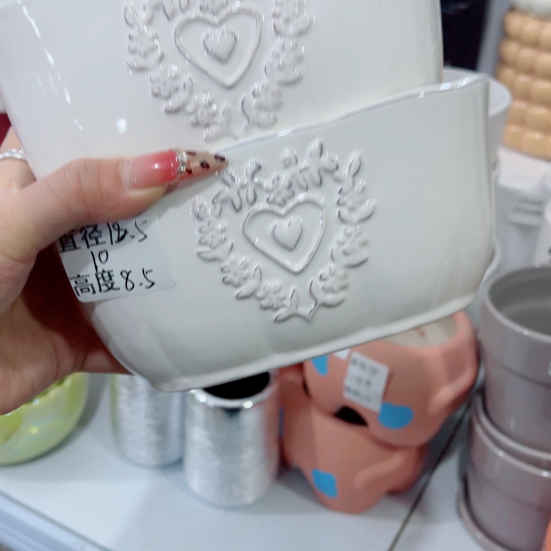 有孔，陶瓷花盆满10米包邮发货