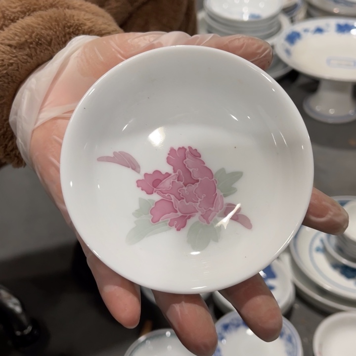 醴陵釉下高温瓷手绘10厘米