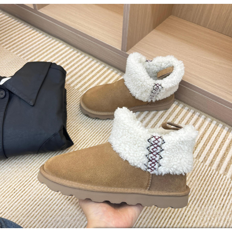 2cm【小卷毛】雪地靴雪地棉冬季保暖休闲保暖防水批发