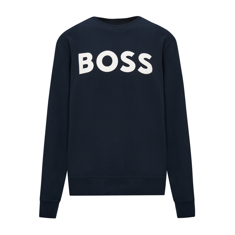 BOSS国际奢侈品男士卫衣大LOGO秋冬百搭休闲时尚圆领卫衣套头衫