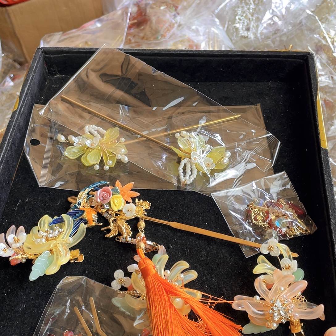 混合材质新娘头饰默认微瑕不退不换