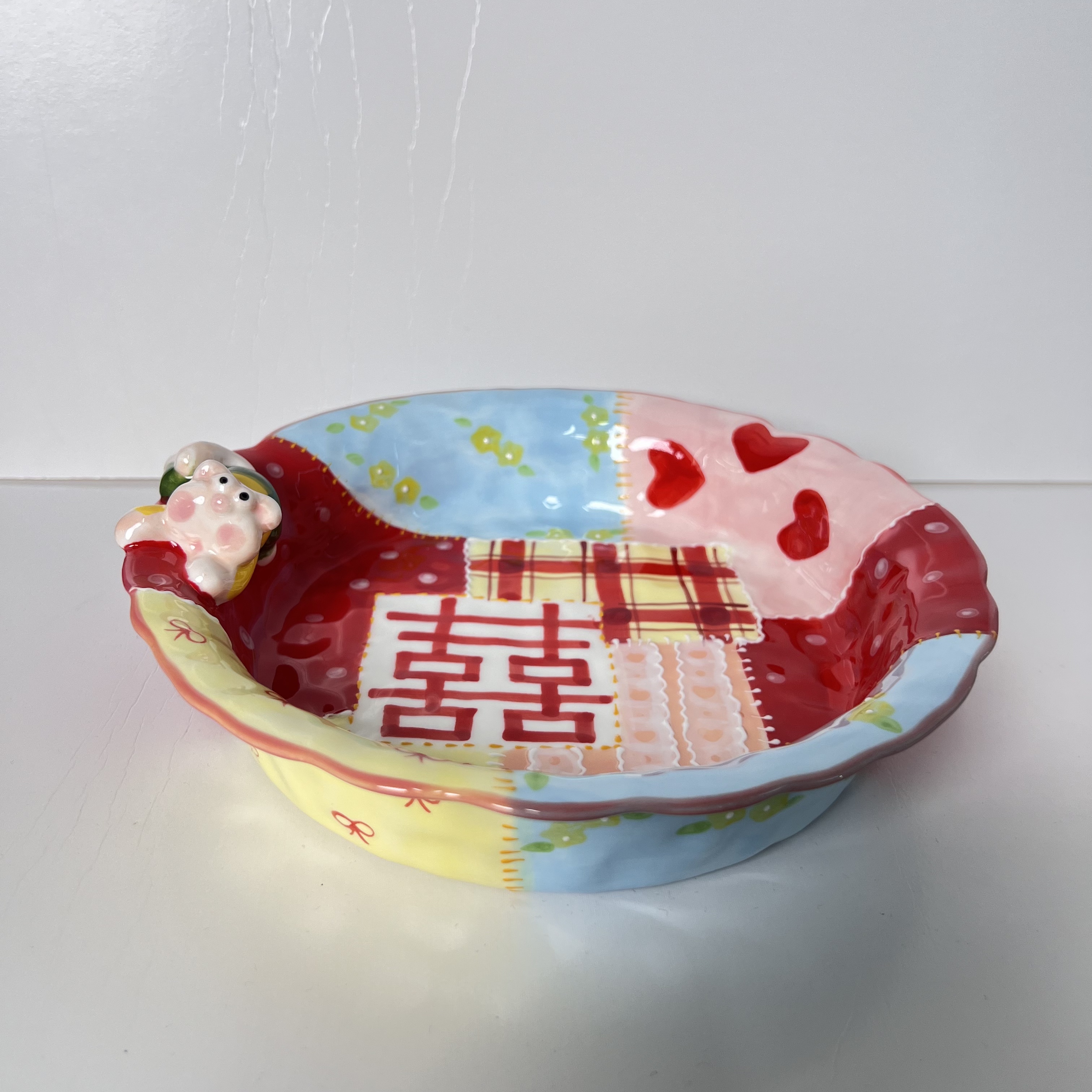 【出口原单】织囍拼兔-8.5英寸汤盘