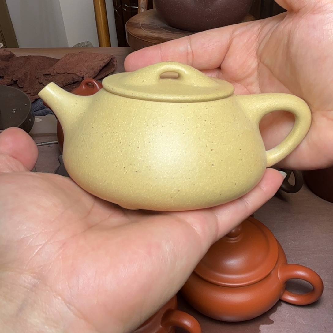 紫砂茶壶台西绿满瓢壶