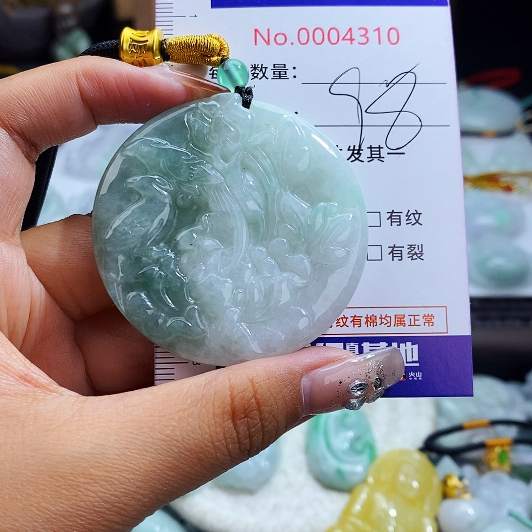 翡翠未镶嵌毛衣链4310
