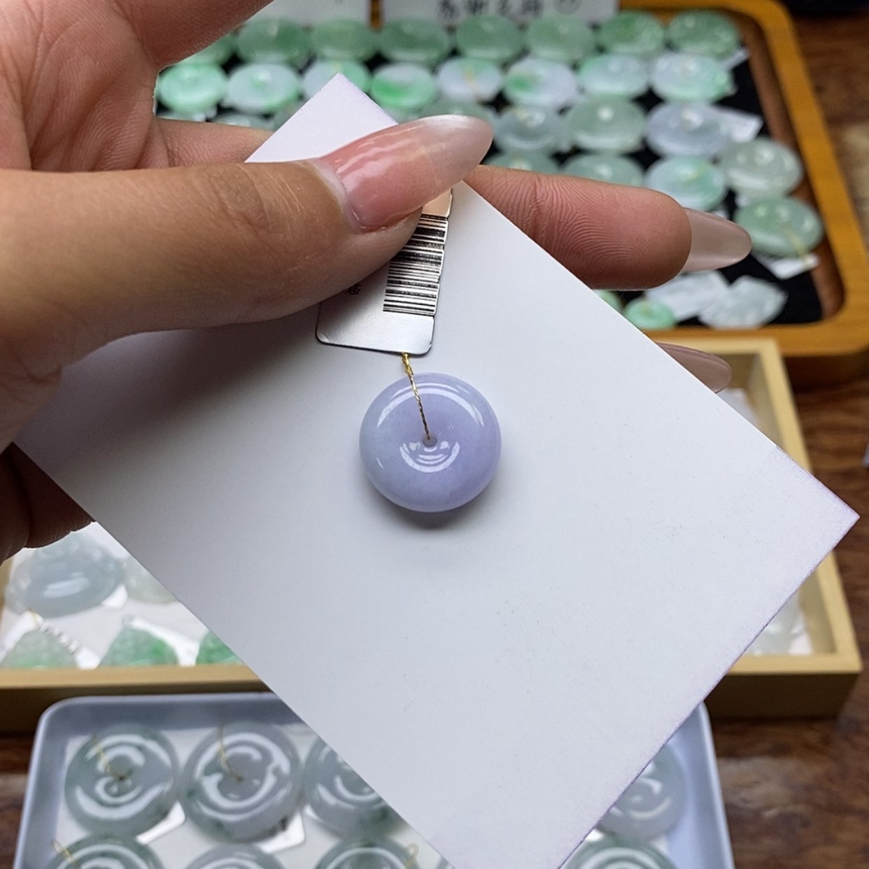 【闪购商品】翡翠颈饰未镶嵌平安扣