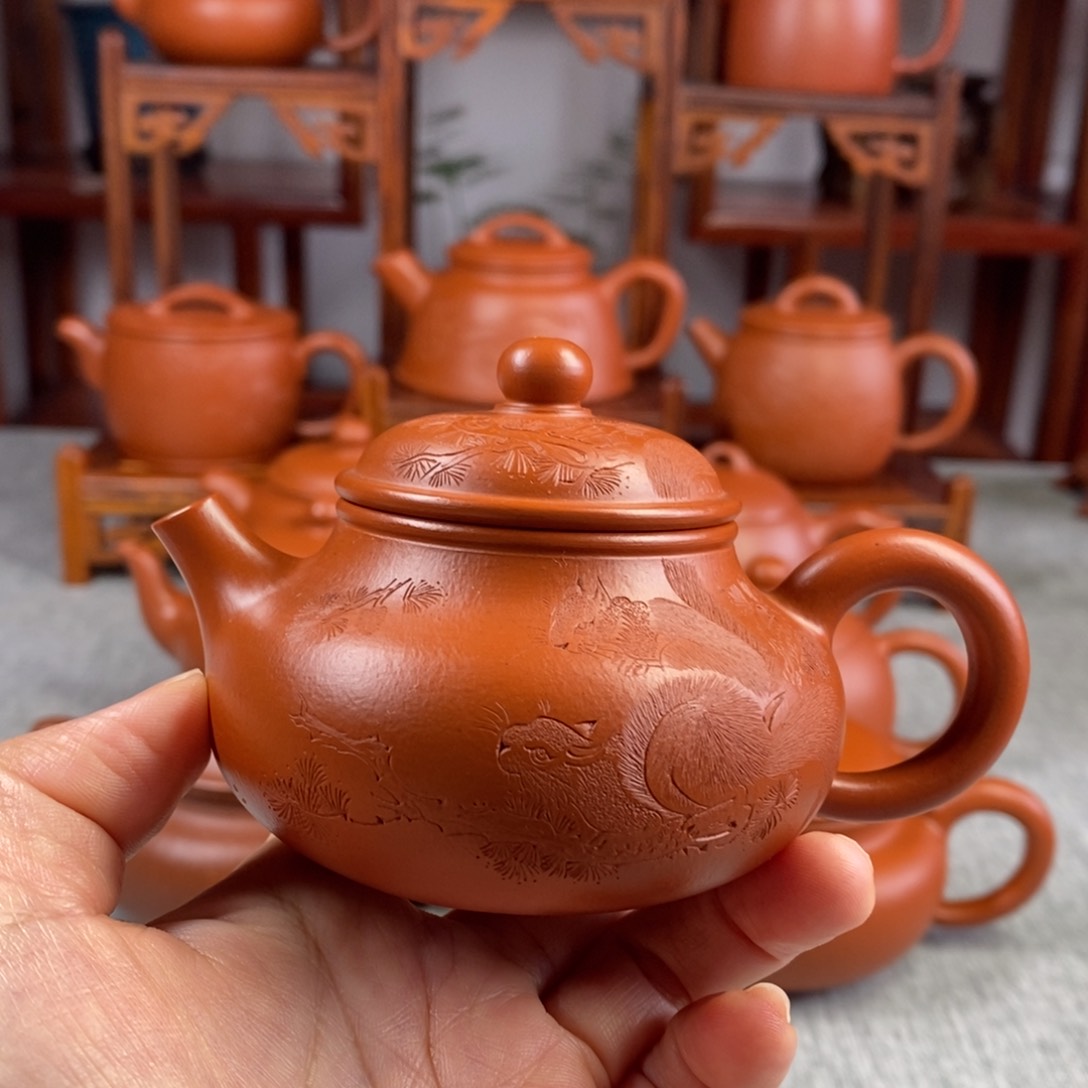 紫砂茶壶120毫升全手工