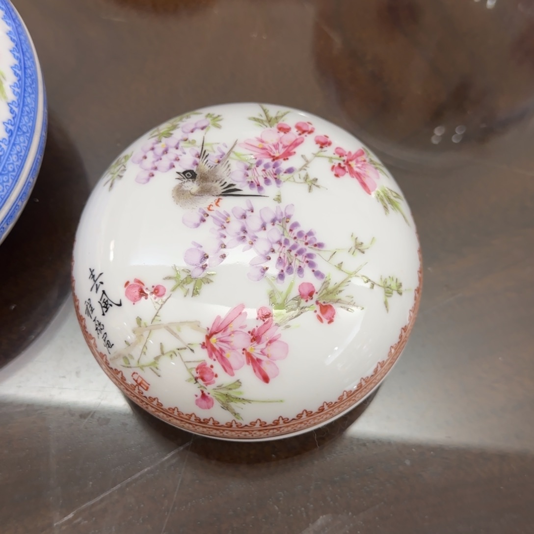 瓷片陶瓷作品 陶瓷手绘