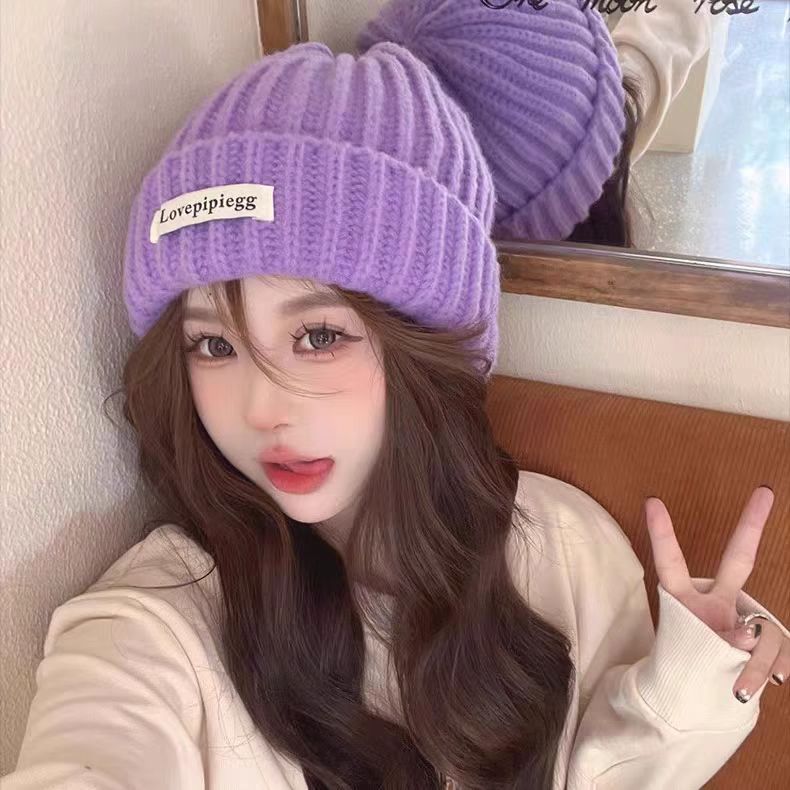 冬季新款 保暖 双层 毛线 帽子 大人小孩皆宜