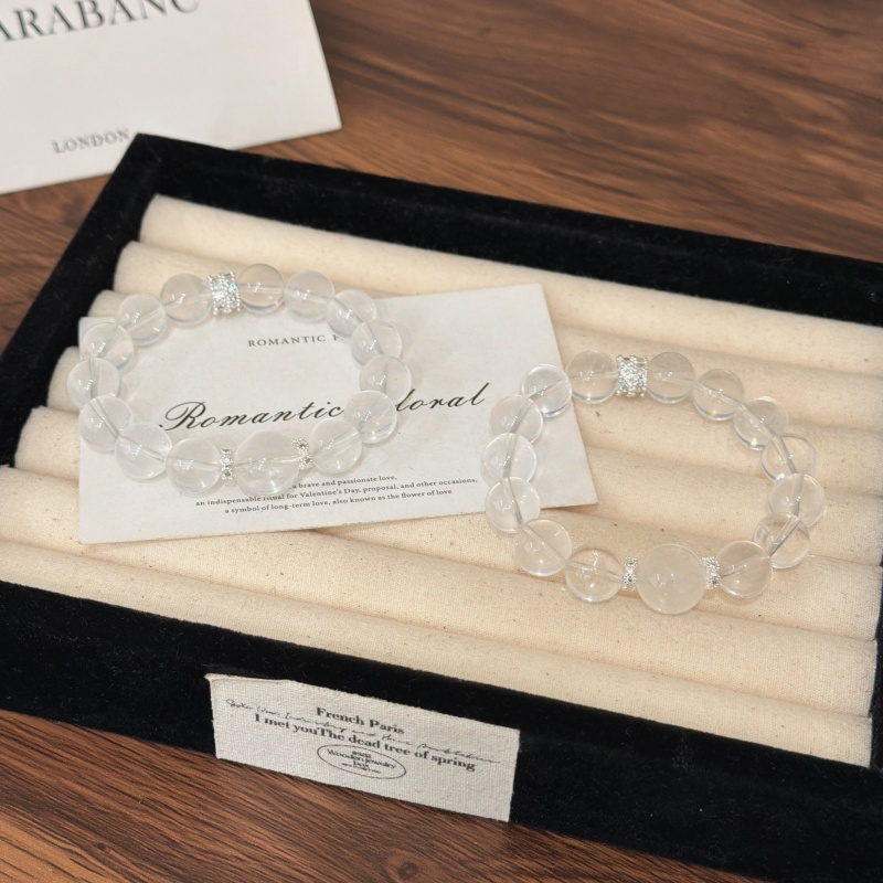 X2897奶白晶手链高端轻奢手串多样性发一