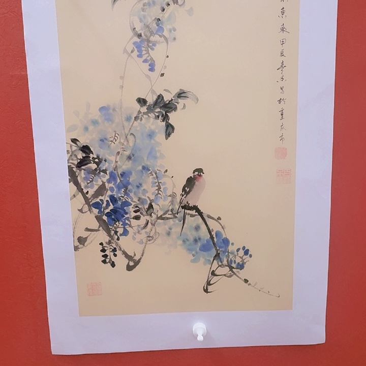 国画黄春香国画紫气东来尺寸68*46