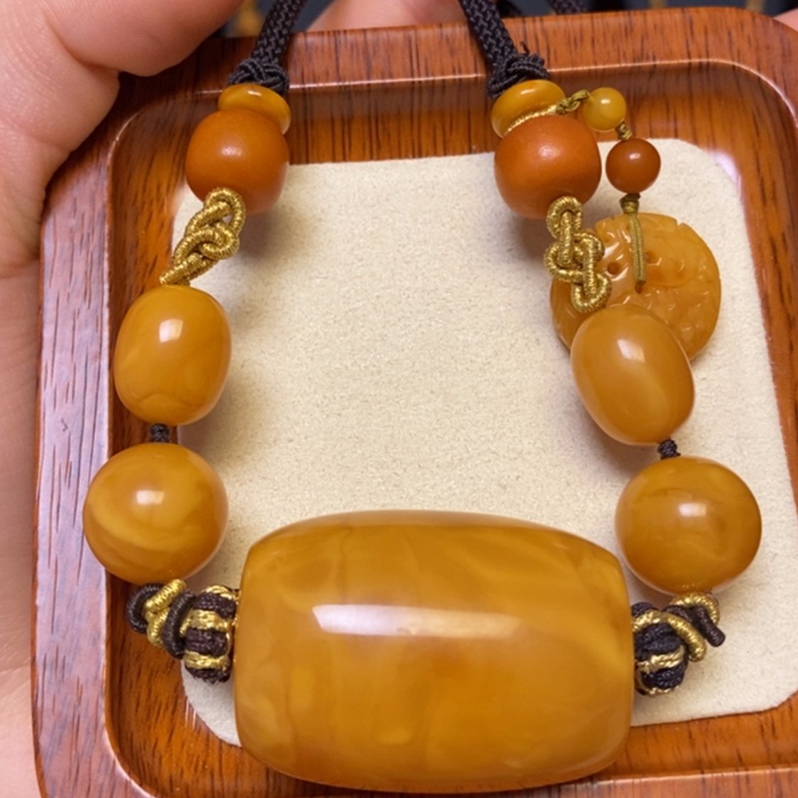 【闪购商品】蜜蜡颈饰未镶嵌项链