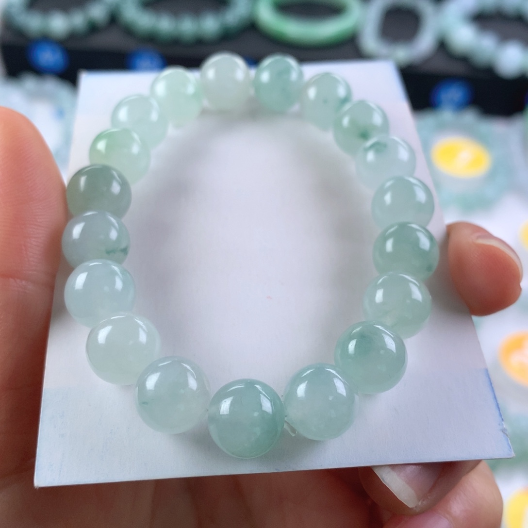 慌***张翡翠未镶嵌手链卡10