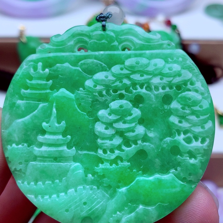 翡翠未镶嵌吊坠(不含链)