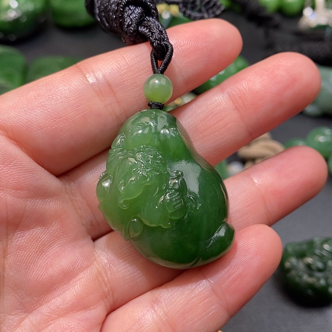 和田玉（碧玉）金禅未镶嵌