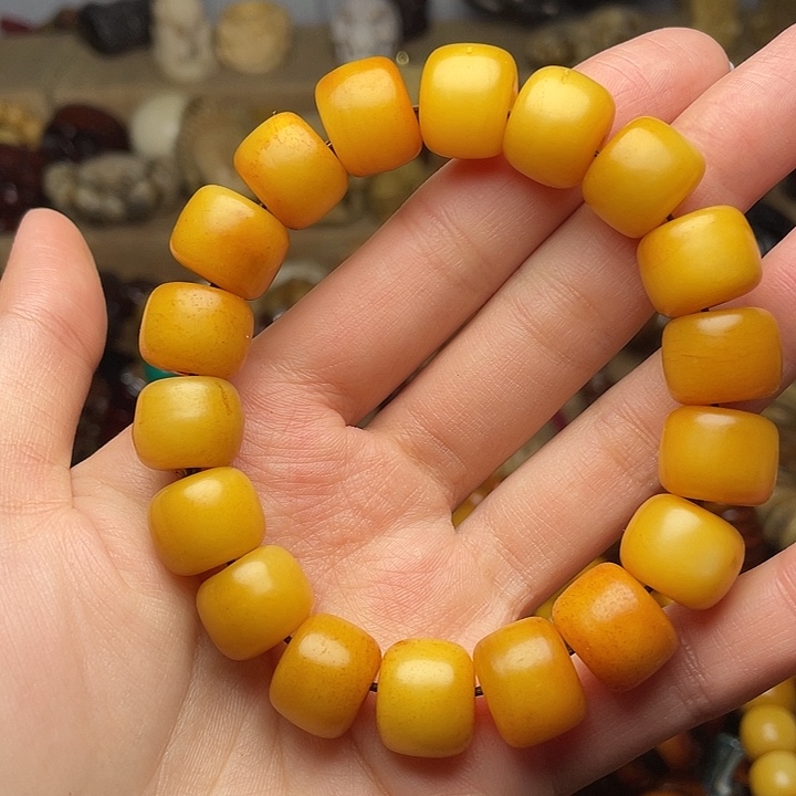 手串/手链牛骨微瑕1.4鸡油黄手串