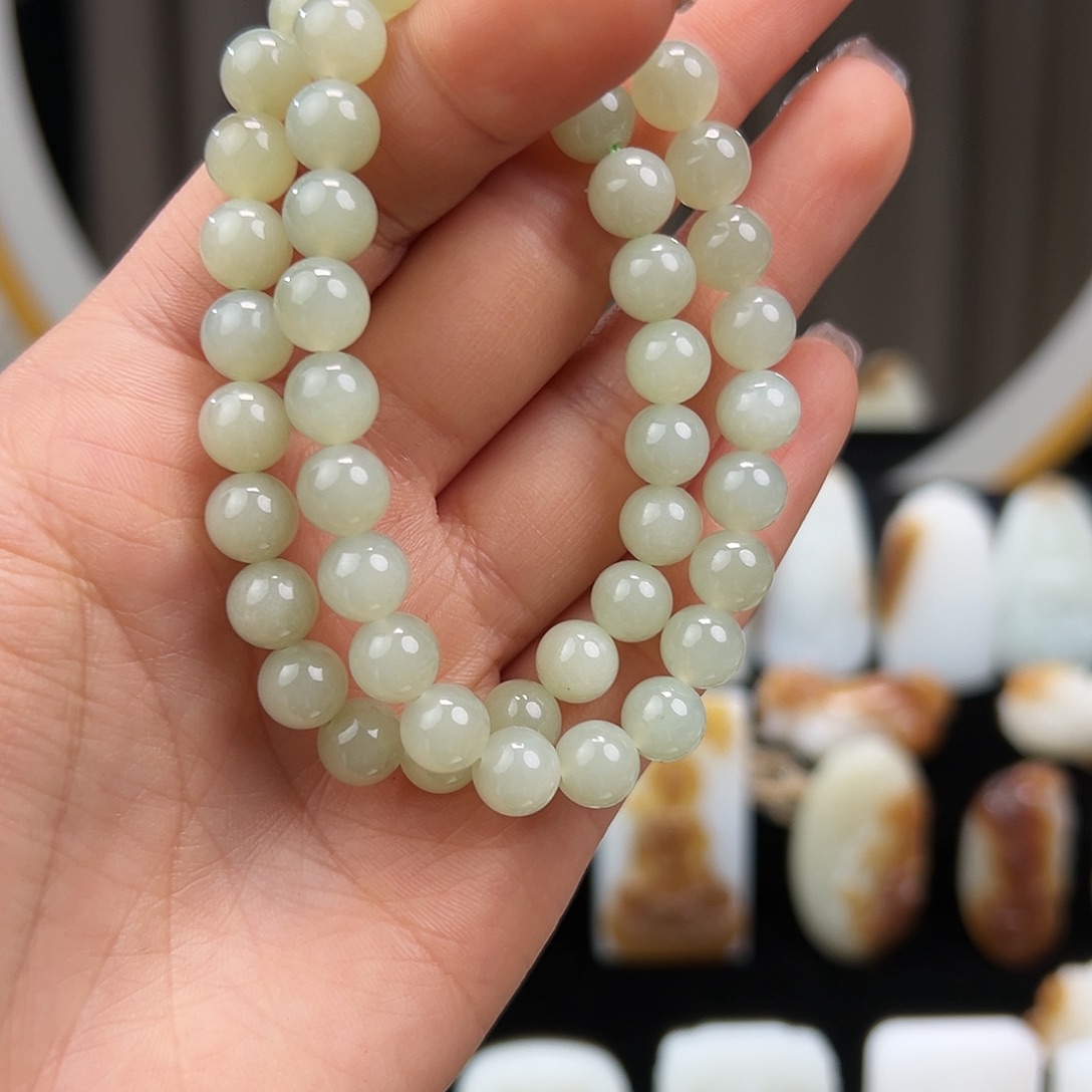 和田玉手链未镶嵌