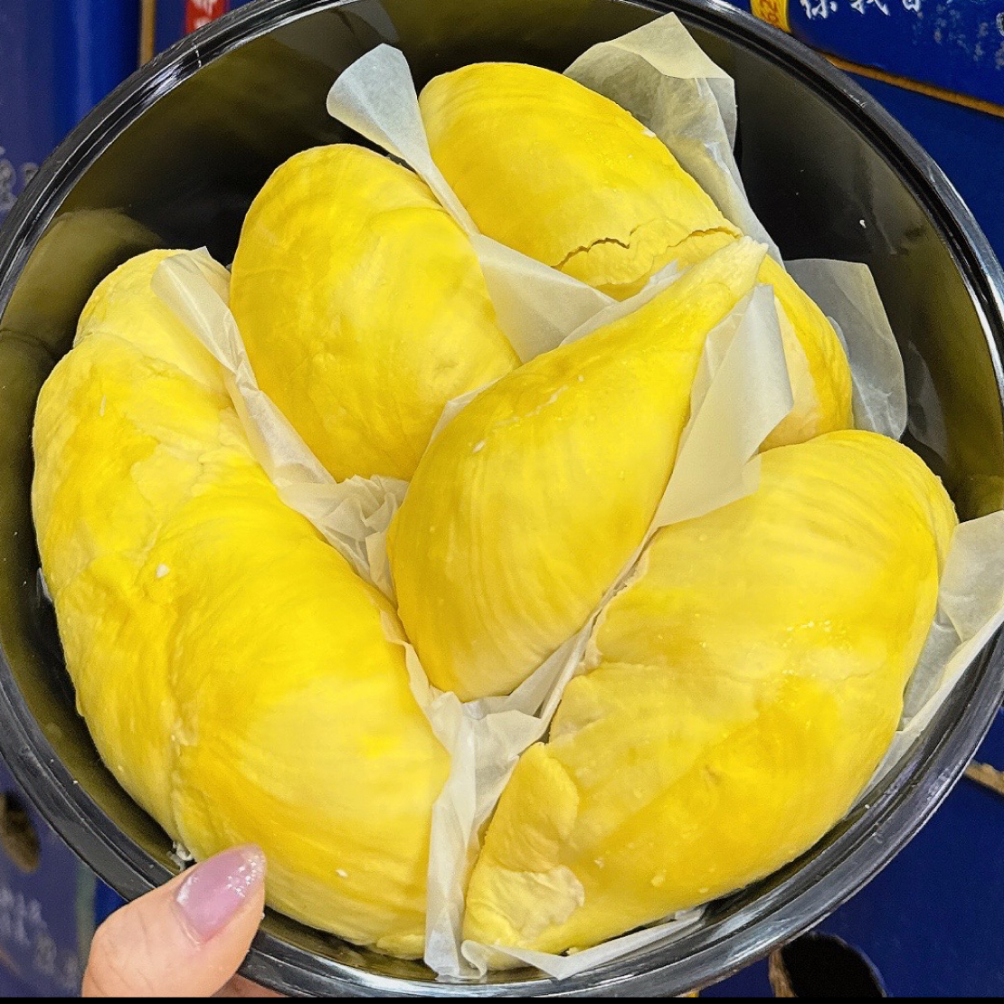 『空运』泰国鲜榴莲，纯肉500克榴莲核小，有问题联系15856139920榴莲同城配金枕泰国