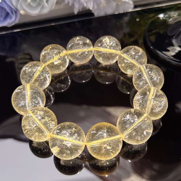 A846 卡20柠檬黄手串