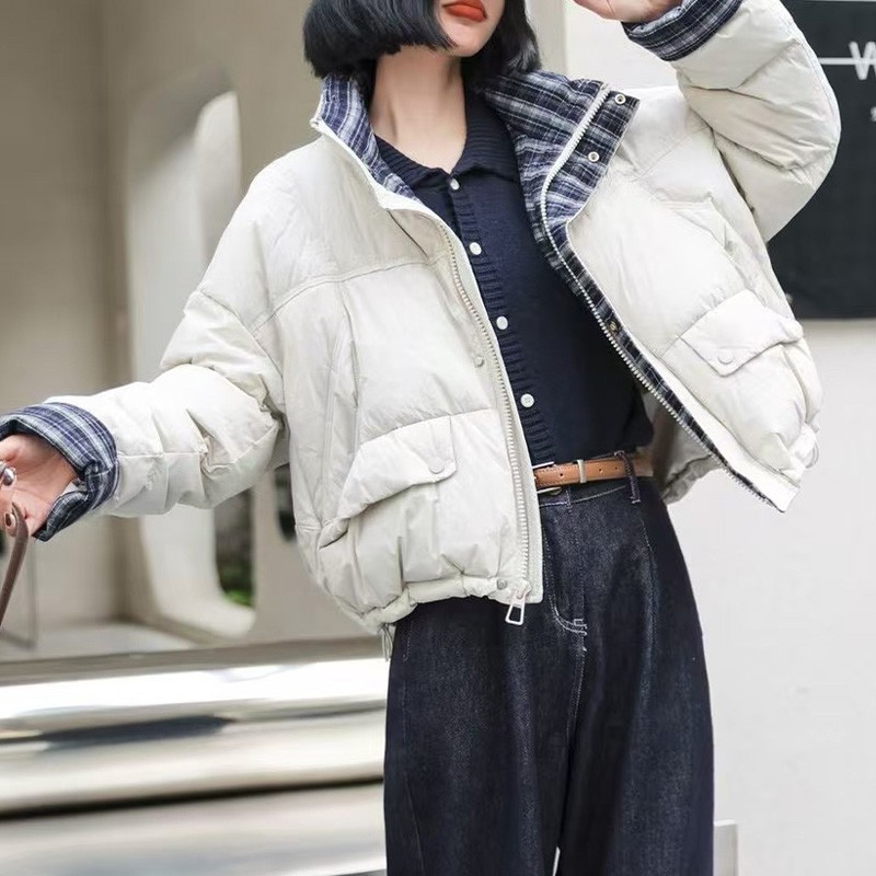 羽绒服女新款冬季短款高级感女装2025高充绒量羽绒外套时尚休闲