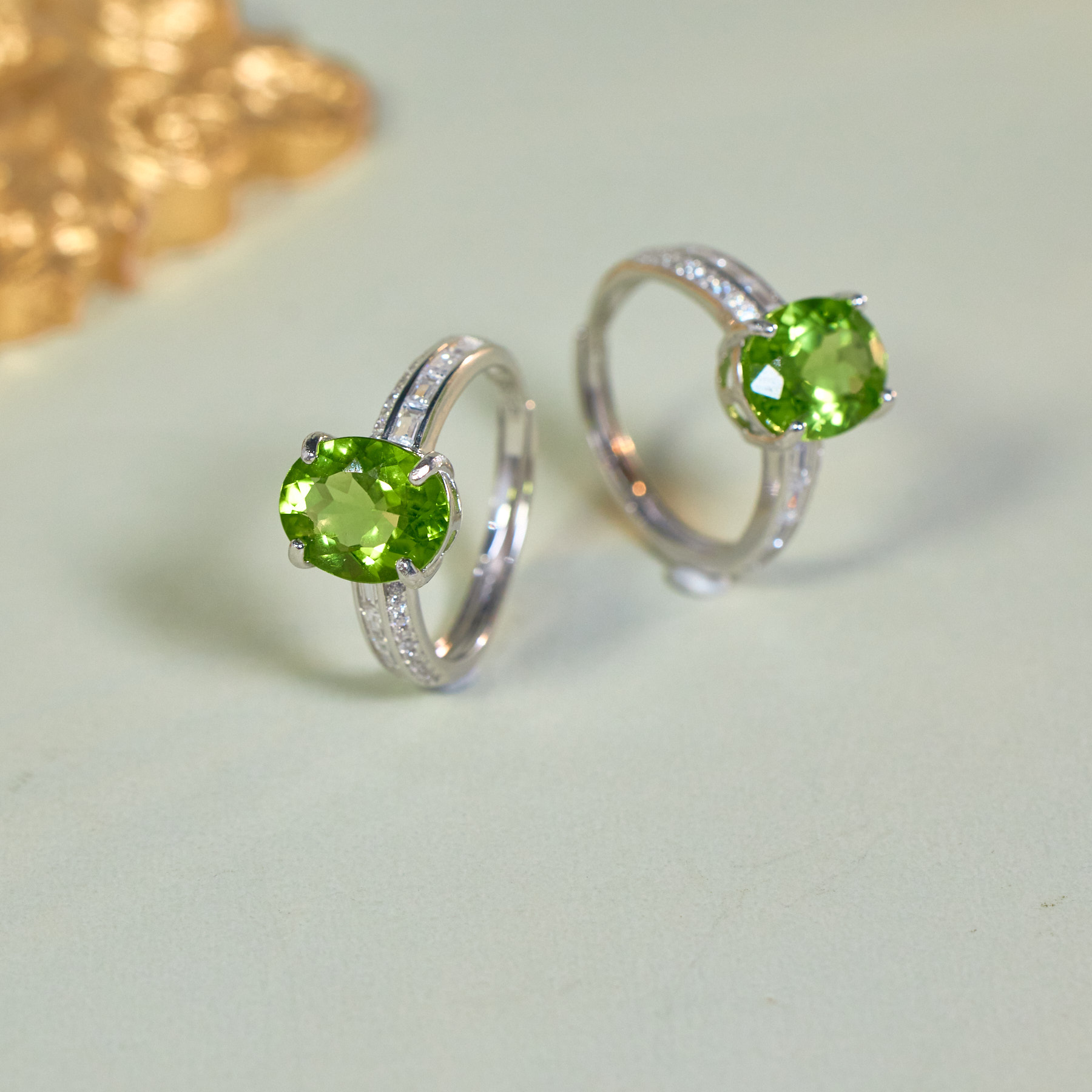 【歪歪】橄榄石蛋面戒指（多样性发一）XB-J2510