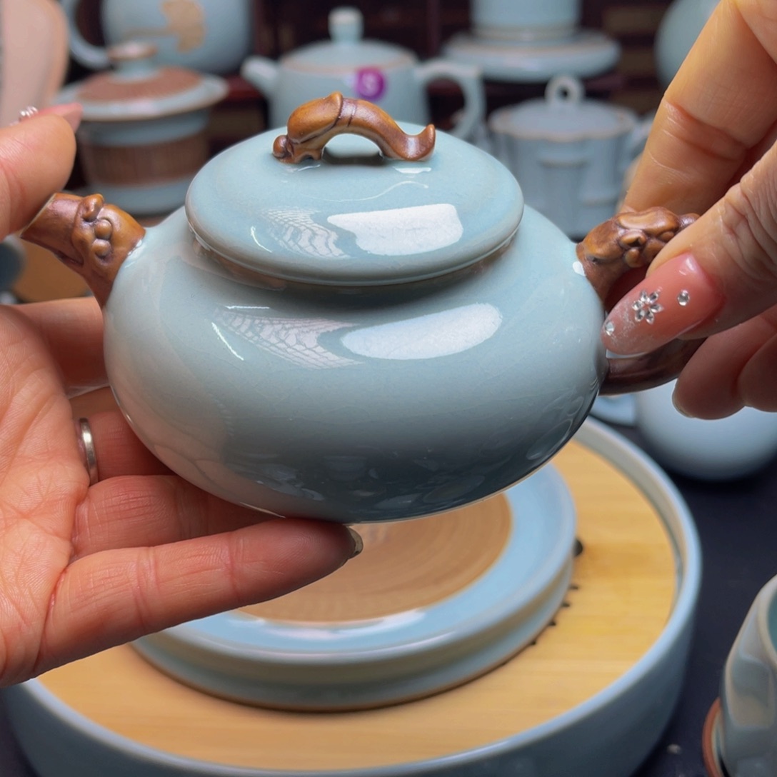 【闪购商品】摆件陶乐汝州壶壶壶，杯壶，杯