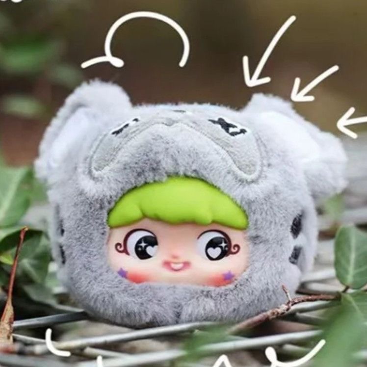 娃三岁YAYA的小小淘气包搪胶毛绒公仔挂件1个