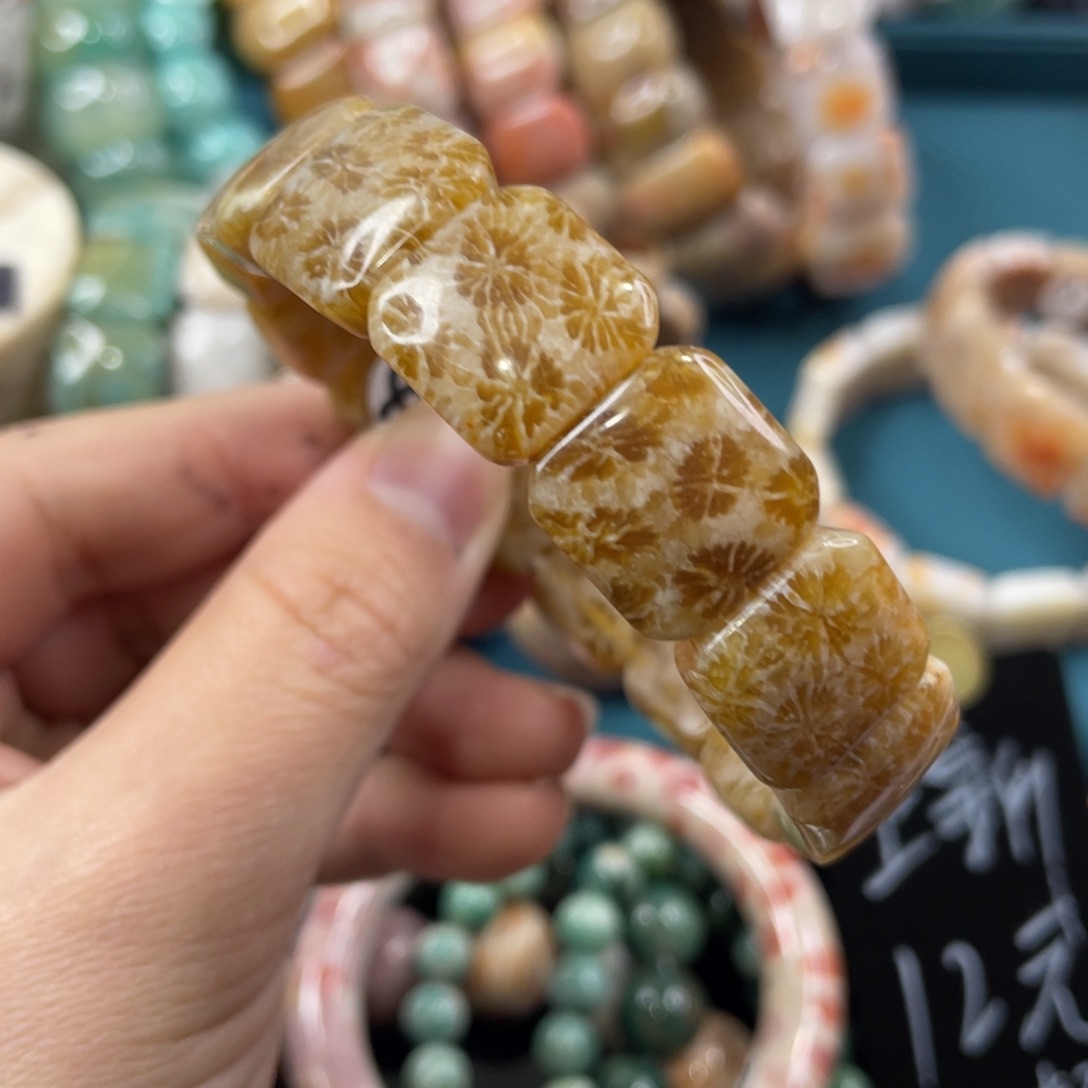 未镶嵌手镯硅化玉