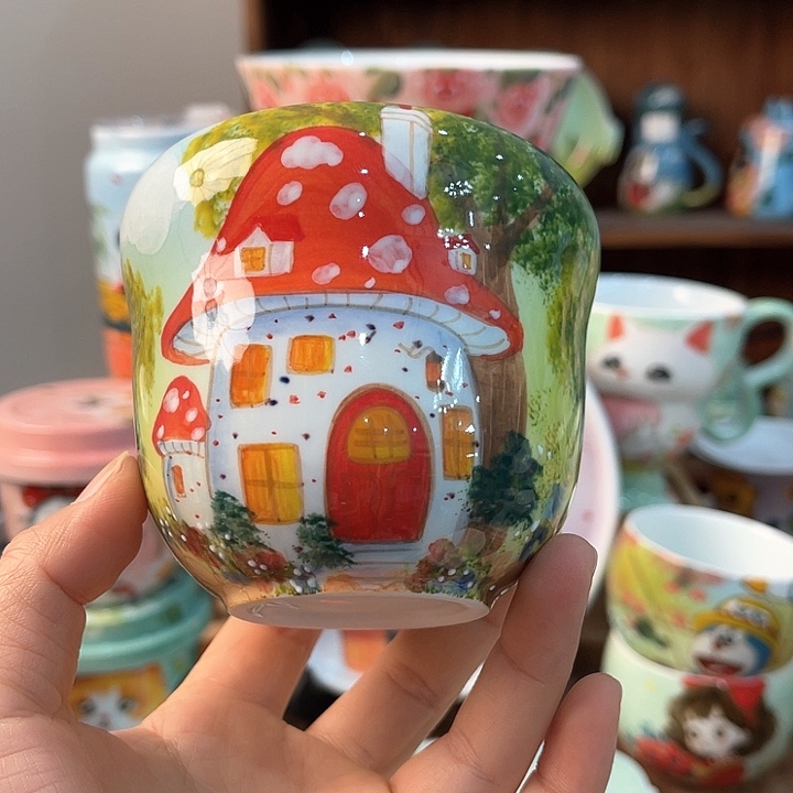 陶景德镇釉下手绘陶瓷 