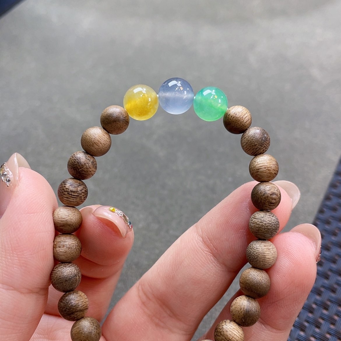 【闪购商品】未镶嵌手链翡翠冰三彩
