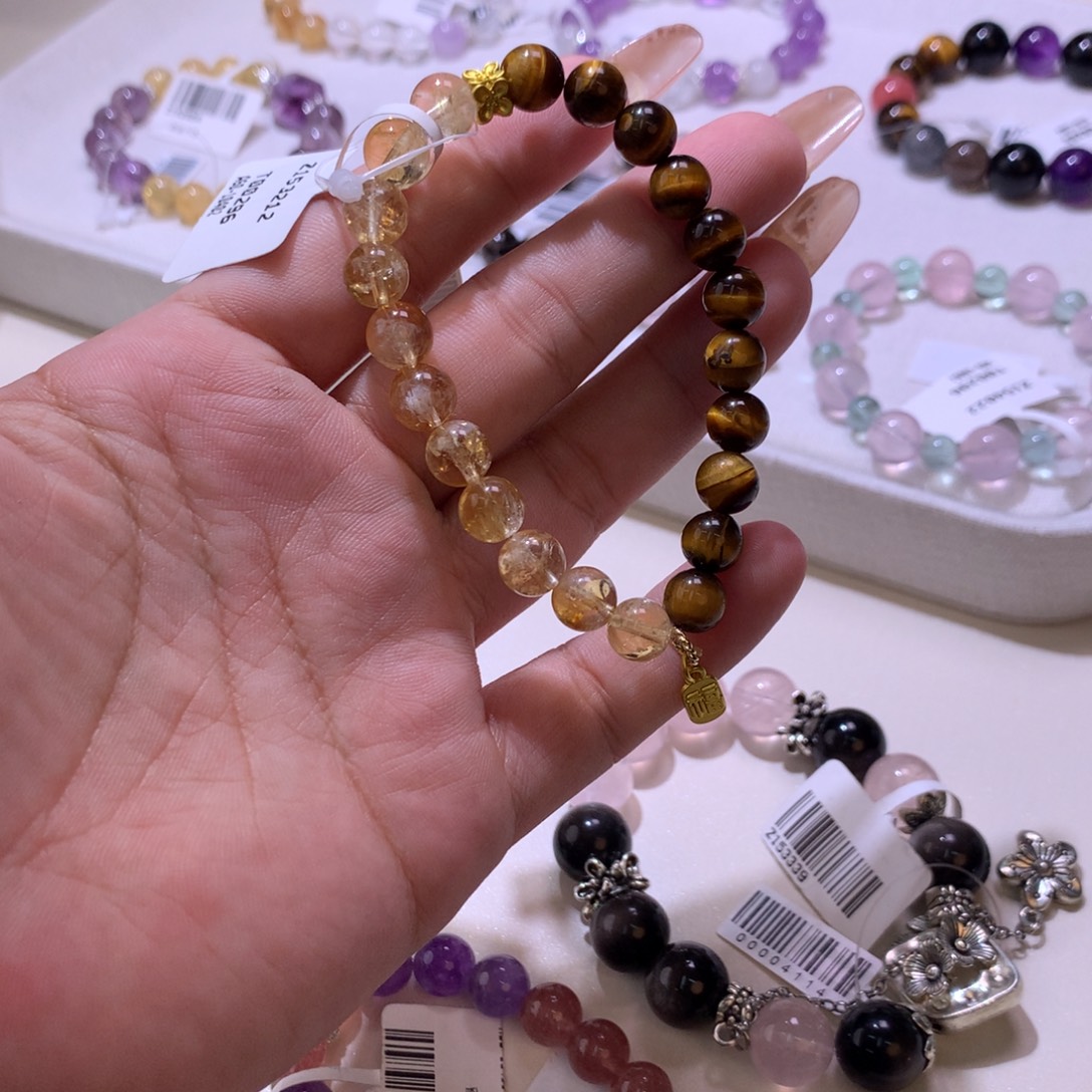 水晶手链未镶嵌财富双收